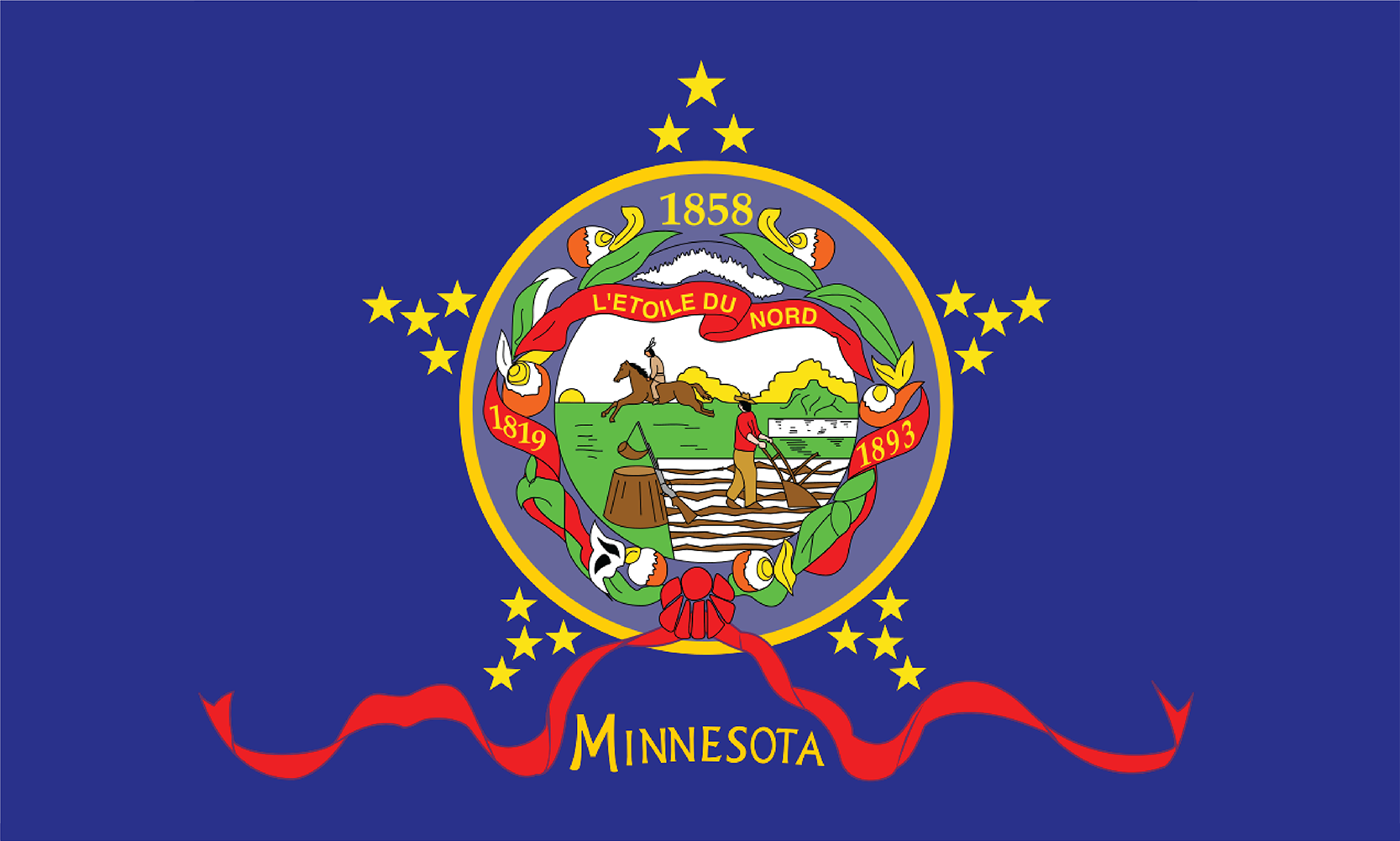 The Flag of Minnesota - Original